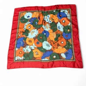 Vintage Liberty of London multi-color silk scarf